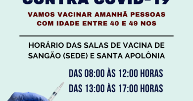 Sexta é dia de vacinação em Sangão